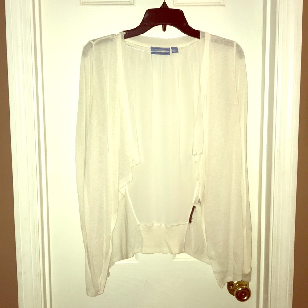 Cream sheer cardigan